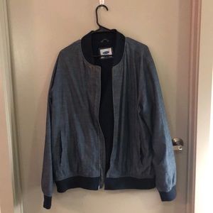Old Navy Denim pattern Bomber jacket